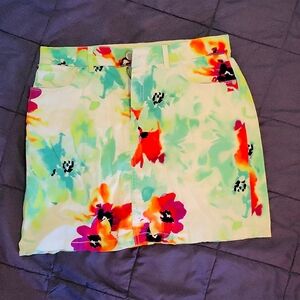 Croft and Barrow Skort, petite size 6, watercolor print